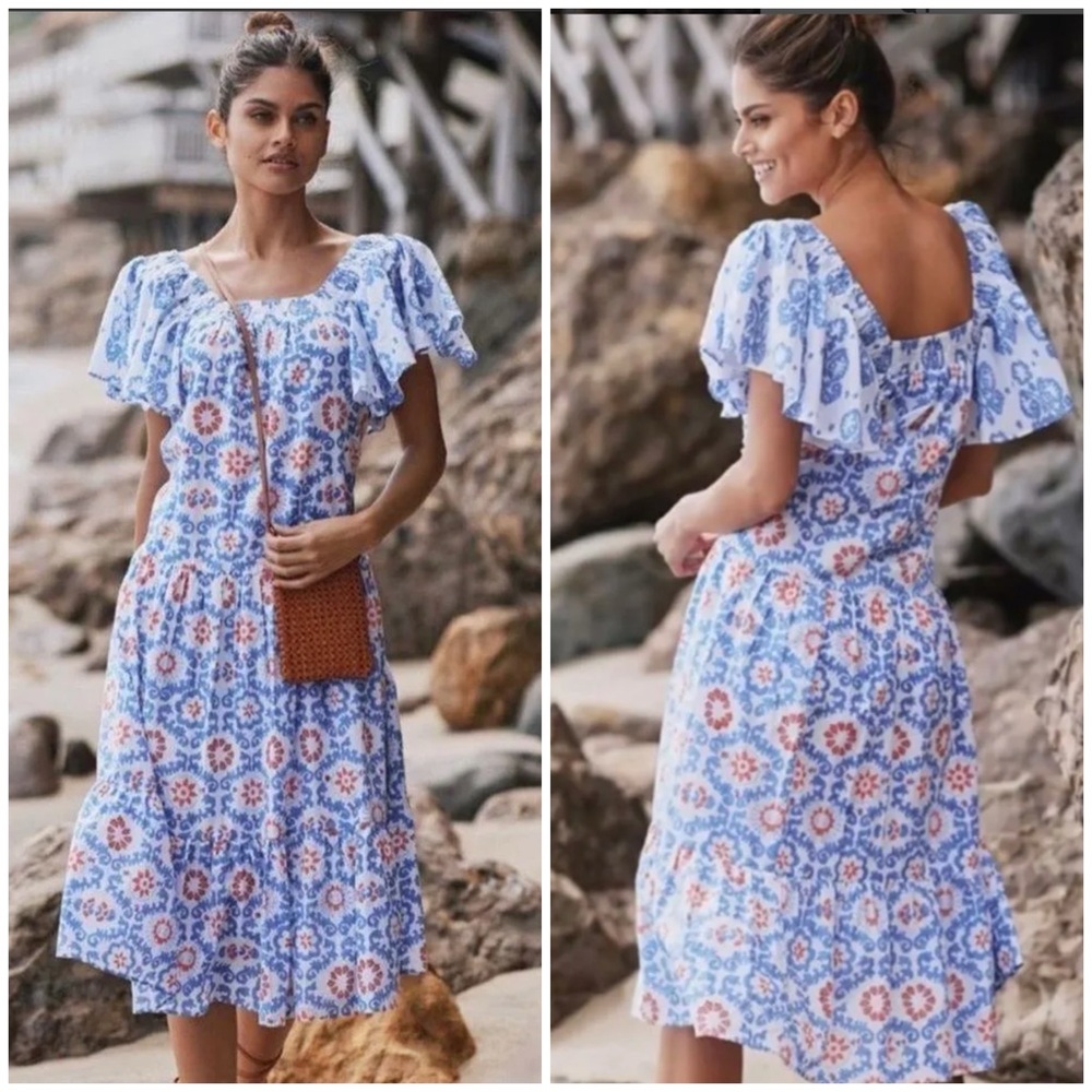 Ro’s Garden by Anthropologie Jenna Midi Dress